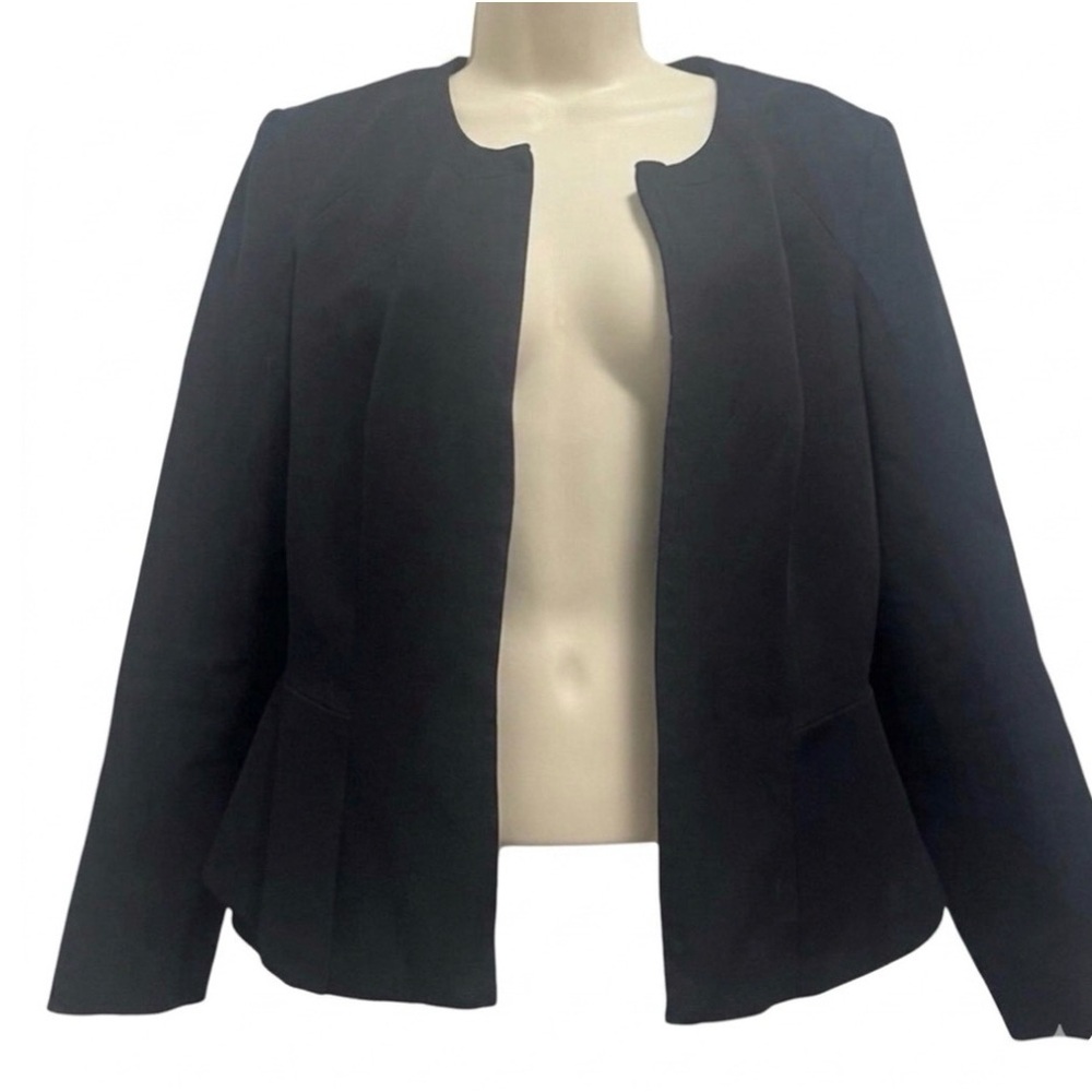 Theory Jondi Peplum Black Blazer Business/Sophisticated/Versatile -Size 8 - EUC